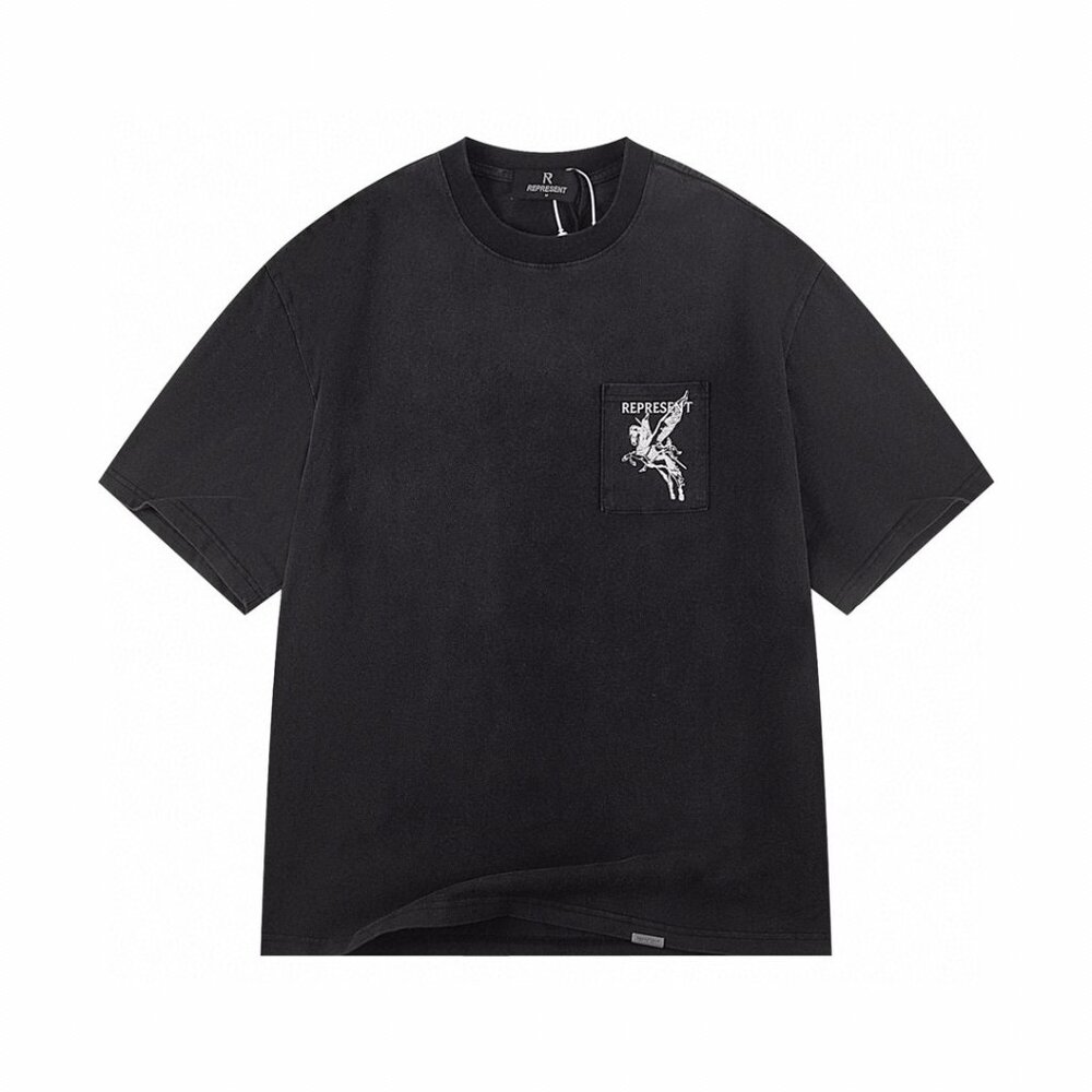 Represent Black Pegasus Graphic T Shirt